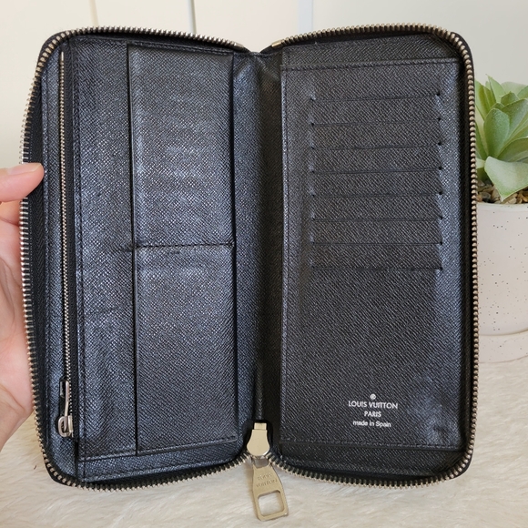 💕 Authentic Louis Vuitton Zippy Wallet Damier Graphite - Picture 11 of 16